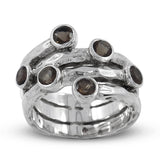 925 Sterling Silver Garnet Ring