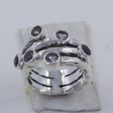 925 Sterling Silver Garnet Ring