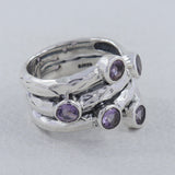 925 Sterling Silver Garnet Ring