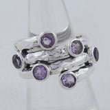 925 Sterling Silver Garnet Ring