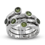 925 Sterling Silver Garnet Ring