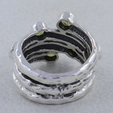 925 Sterling Silver Garnet Ring