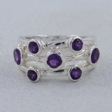 925 Sterling Silver Amethyst Rings