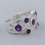 925 Sterling Silver Amethyst Rings