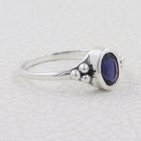 925 Sterling Silver Blue Topaz Ring