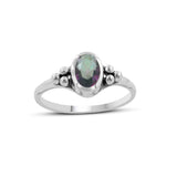 925 Sterling Silver Blue Topaz Ring