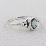 925 Sterling Silver Blue Topaz Ring