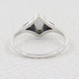 925 Sterling Silver Blue Topaz Ring