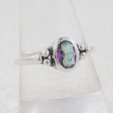 925 Sterling Silver Blue Topaz Ring