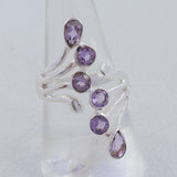 Amethyst Silver Women's Ring