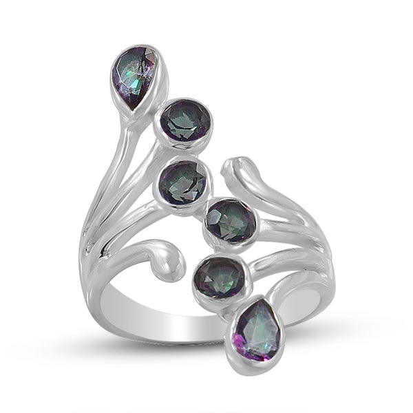 Amethyst Silver Women's Rings