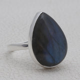 925 Sterling Silver Labradorite Rings