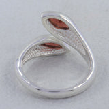 925 Sterling Silver Garnet Ring