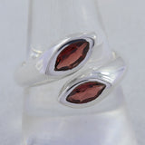 925 Sterling Silver Garnet Ring