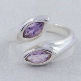 925 Sterling Silver Garnet Ring