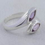 925 Sterling Silver Garnet Ring