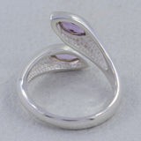 925 Sterling Silver Garnet Ring