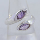 925 Sterling Silver Garnet Ring