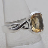 925 Sterling Silver Citrine Rings