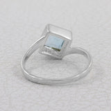 925 Sterling Silver Blue Topaz Ring