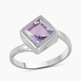 925 Sterling Silver Blue Topaz Ring