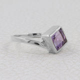 925 Sterling Silver Blue Topaz Ring