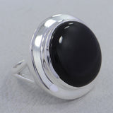 925 Sterling Silver Black Onyx Ring