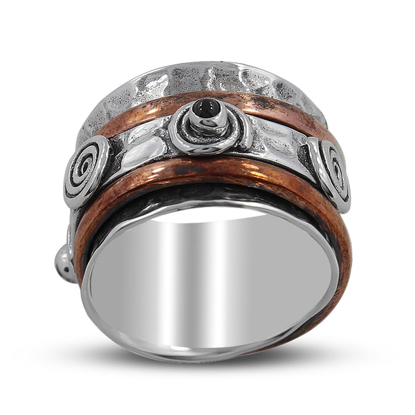 925 Sterling Silver Dual Tone Tourmaline Rings