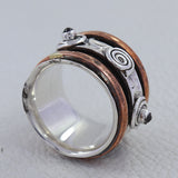 925 Sterling Silver Dual Tone Tourmaline Rings