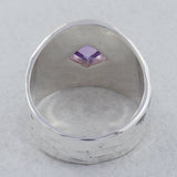 925 Silver Green Amethyst Ring