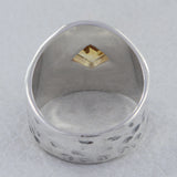 925 Silver Green Amethyst Ring