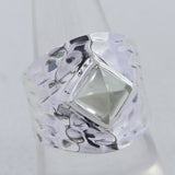 925 Silver Green Amethyst Ring