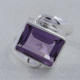 925 Sterling Silver Blue Topaz Rings