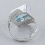 925 Sterling Silver Blue Topaz Rings