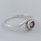 Natural Peridot Silver Rings
