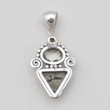 925 Sterling Silver Pyrite Druzy Pendants