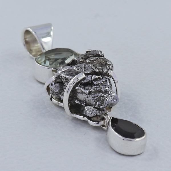 Sikhote-Alin Meteorite Silver Pendants