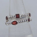 Natural Peridot Silver Rings