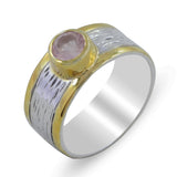 925 Sterling Silver Two Tone Black Onyx Rings