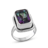 925 Silver Mystic Quartz Rings