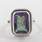 925 Silver Mystic Quartz Rings