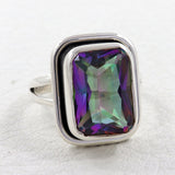925 Silver Mystic Quartz Rings