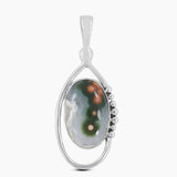 925 Silver Ocean Jasper Pendants