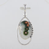 925 Silver Ocean Jasper Pendants
