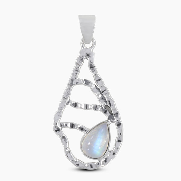 Rainbow Moonstone Silver Pendants