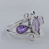 Natural Blue Topaz Sterling Silver Rings