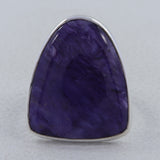 925 Sterling Silver Charoite Ring