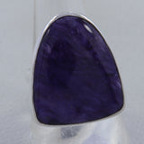 925 Sterling Silver Charoite Ring