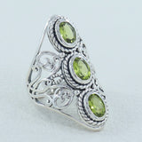 Garnet Silver Rings