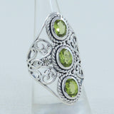 Garnet Silver Rings